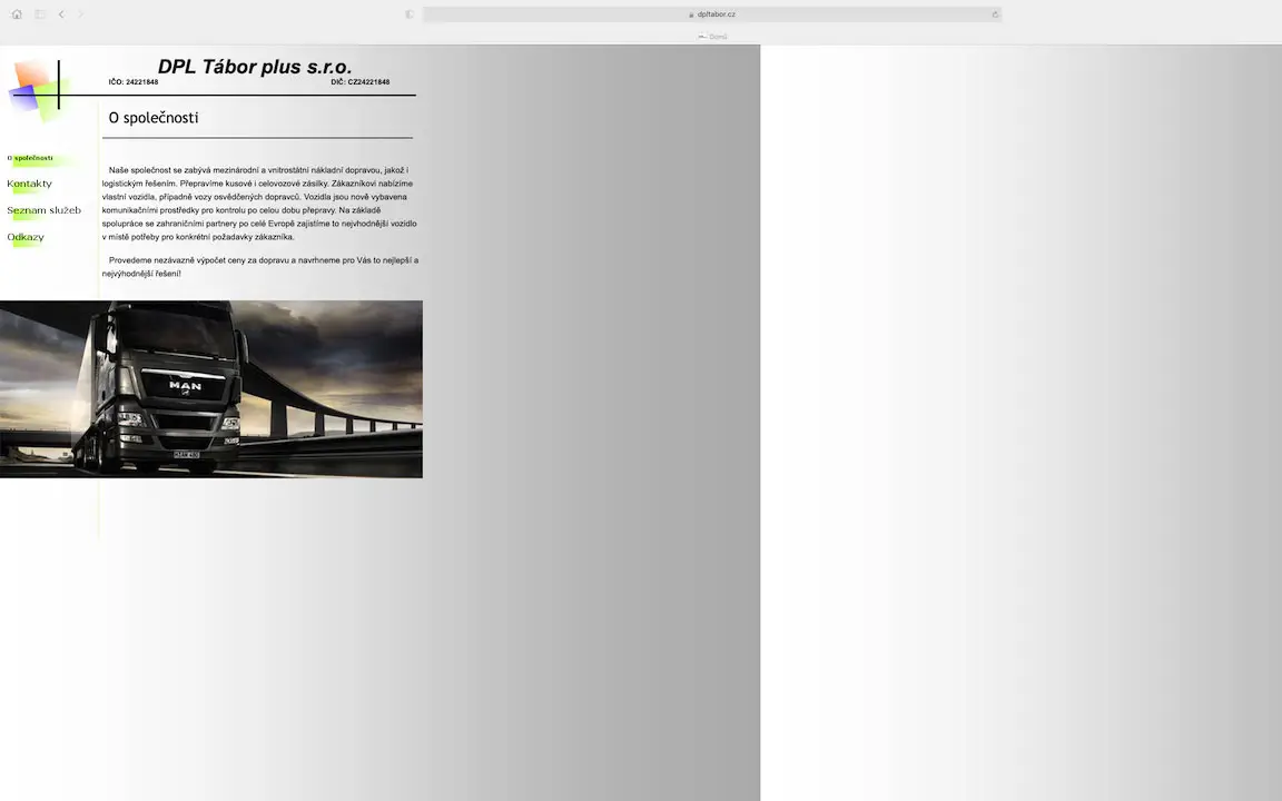DPL Tábor plus — redesign