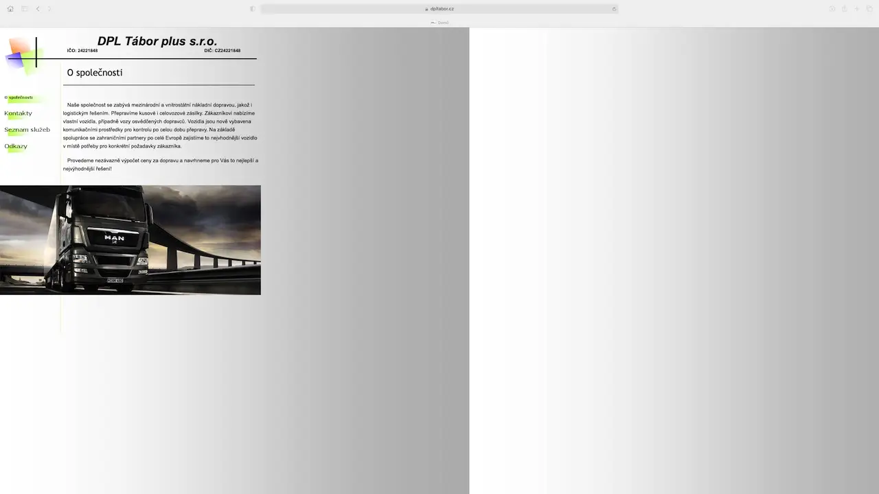 DPL Tábor plus — redesign